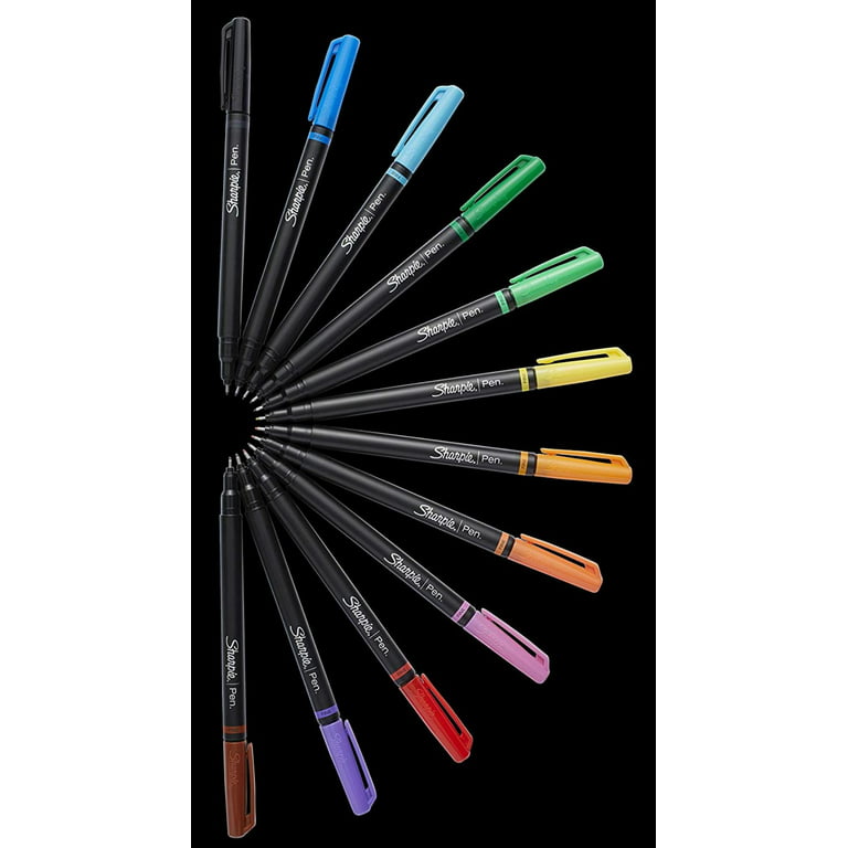 12 Pack Fine Point Sharpie Art Pens Hard Case 1982057 Assorted Colors 